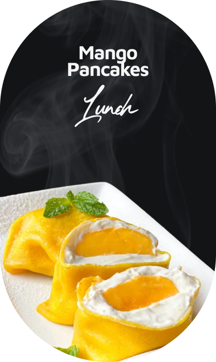 Mango pancakes